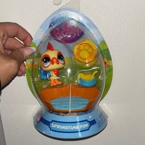 Littlest Pet Shop Series 3 LPS G7 Springtime Fun Egg Rooster #58 Easter NEW